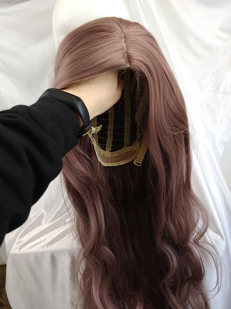 1m米长假发女100cm超长假发中分彩色逼真卷发c