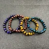 Nuevo Pulsera Popular Transfronteriza Tk Imitación Alta Piedra Ojo de Tigre Ojo de Tigre Azul Ojo de Tigre Verde Pulsera de Obsidiana Pulsera para Hombre