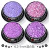 Traje de lentejuelas pequeñas mixtas de 1m +2m +3m de color degradado transfronterizo brillo purpurina purpurina polvo esmalte de uñas gel material al por mayor