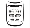 Adecuado para BMW Serie 5 G30 modificado G38 faldón lateral labio delantero labio delantero labio trasero garganta de escape kit Black Samurai