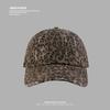 Europeu e Americano Novo Artístico Retro Chapéu Boné de Beisebol Feminino com Estampa de Leopardo Moderno Masculino Casual Chapéu de Sol Ao Ar Livre Boné para Todos os Jogos