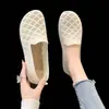 Sapatos Loafers de Malha Respirável para Primavera e Verão, Sapatos Rasos Vazados Planos para Mulheres, Sapatos Casuais para Mulheres no Atacado para Primavera e Verão