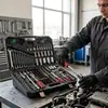 Conjunto de Ferramentas Profissional para Mecânicos com 222 Peças e Catracas de 72 Dentes