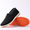 Zapatos de Tela Negros con Suelas de Tendón de Res para Hombre, Estilo Old Beijing, Zapatos de Suela Multicapa para Hombres de Mediana Edad y Mayores, Zapatos de Trabajo y para Caminar, Duraderos, Resistentes al Desgaste, Antideslizantes