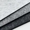 Alfombrilla de ratón y teclado extra grande de fieltro y corcho negro y gris, alfombrilla de escritorio de oficina, estudio, computadora ampliada y engrosada