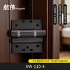 Nova Dobradiça de Ferro Preto Amortecida Silenciosa Classe A para Porta de Casa Fechamento Automático com Mola Dobradiça de Plástico Pintado