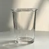 Tazas de Vidrio Trendy con Tapa abatible al por Mayor, Tazas de Té Transparentes, Tazas de Regalo Personalizables con Logo, Tazas para Bebidas Lácteas, Tazas de Café