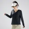 Ropa de protección solar de verano personalizada para mujer, seda de hielo de alta elasticidad, transpirable, ropa para pesca en hielo con logotipo impreso, UPF50+