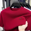 Camiseta Térmica de Moda para Hombres de Mediana Edad, Nuevo Modelo 2026, Suéter Casual de Moda con Cuello Redondo, Venta al por Mayor y Dropshipping