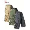 Pantalones Cortos Cargo Rectos de Verano para Hombre Cross-Border 2026, Elegantes Casuales Tácticos con Múltiples Bolsillos para Viajero, Venta al por Mayor