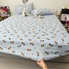 Artículo Individual/Fresco Azul Cuadros Cama para Cachorro Sábana Protector de Colchón Simmons Protector de Colchón Funda de Almohada 1.8m1.5 Juego de Tres Piezas 3
