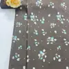 Tecido Veludo Estampado Floral Pequeno Base Preta Retrô Coletes Roupas de Exterior Femininas Calças Camisas Tecido Estampado Em Estoque