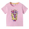 2026 Camiseta de Verano Nueva de Manga Corta para Niños Niñas Ropa Infantil Estilo Coreano Estudiante Algodón Pantalones Cortos de Manga Corta para Niñas Conjunto de Dos Piezas