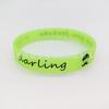 Pulsera luminosa de silicona con forma de estrella para pareja, anillo de goma fluorescente para la mano, pulsera luminosa de concierto para San Valentín.
