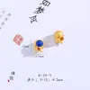 Cor duradoura não desbota estrelas douradas do Vietnã astronauta acessórios diy pingente colar óleo azul pingando osmanthus Coelho de Jade feminino