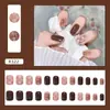Uñas Postizas Virales de Moda 24 Piezas Estilo Francés Nuevas Uñas Postizas Degradadas