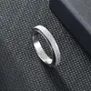 Anillo Giratorio Esmerilado de 4 mm Anillo para el Índice Elegante Moda Moderna Anillo de Cola Única Joyería Moderna para Hombre y Mujer al Por Mayor