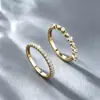 Anel stackable de prata de lei S925 europeu e americano, luxo leve, vintage, com moissanita, conjunto de anéis de casamento moderno e sofisticado para mulheres