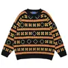 Suéter para Hombre Holgado Ropa Exterior Estilo Retro Mori Ins Otoño e Invierno Nuevo Chic Estilo Hong Kong Rayado Antiguo Estilo Hong Kong Top de Moda