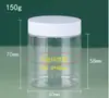 Frasco de Creme Cosmético para Animais de Estimação 50-250ml Plástico de Grau Alimentício Grande Diâmetro Pote Plástico para Nozes Grãos de Café Pote Selado