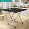 Mesa plegable, mesa de comedor plegable, mesa de comedor doméstica simple, mesa pequeña para apartamentos de alquiler, montaje de puesto, mesa de comedor pequeña minimalista para apartamentos pequeños