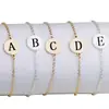 Pulsera de 26 Letras en Inglés Pulsera de Acero de Titanio Nueva Redonda de Acero Inoxidable Cruz Espejo Comercio Electrónico Explosiones Europeas y Americanas Joyería de Moda
