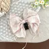 Presilha de Laço Delicado para Cabelo Meio Preso de Mulher na Nuca, Presilha de Tubarão, Novo Acessório de Cabelo Doce Japonês e Coreano