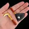 Llavero cuchillo de cocina pequeño mini hoz cuchillo de regalo cuchillo exprés cuchillo portátil cuchillo de llave cuchillo no plegable accesorios colgantes