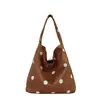 Yue Zi 2026 Otoño Temprano Nuevo Elegante Versátil Bolso de Hombro de Lunares de Gran Capacidad Ligero Bolso de Mano Casual