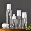 Botella de Vidrio Transparente para Loción Productos para el Cuidado de la Piel Botella Vacía Tónico Cosméticos Embotellado Botella Pequeña de Muestra Esencia Botella de Rocío Puro