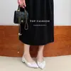 Sandálias de Salto Alto Bico Fino Estilo Novo 2026 para Mulheres, Sandálias Versáteis Mary Jane com Salto Bloco, Sandálias Rasas Abertas Atrás da Moda para Uso ao Ar Livre