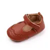 Nuevos zapatos para niños estilo británico suelas de goma blanda zapatos para bebés y niños pequeños de 0 a 12 meses zapatos para bebés de cuero PU BBW3077