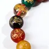 Pulsera Pixiu de Cinco Vías Dios de la Riqueza Cinabrio para Hombres y Mujeres Año de Nacimiento Pulsera de Cinabrio Ágata Pulsera de Oro Púrpura