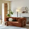 Sofá Compacto de Estilo Japonés al Vacío para Salas Pequeñas, Marco Recto Sin Marco, Tela de Esponja Pura, Mueble Versátil Multifuncional