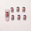 Acessórios para Unhas Estilo Cartoon Japonês Lilo & Stitch Peças Pequenas de Resina Brincos DIY Presilhas de Cabelo Decorações de Unhas