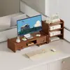 Soporte para monitor de computadora, sala de juegos, dormitorio, monitor elevado, soporte de enfriamiento, elevador de escritorio