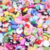 Superfície brilhante grandes acessórios de resina mista em estoque cola creme material DIY feito à mão furo de capa de celular sapatos grampo de cabelo atacado