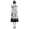 Vestido Estampado Retro Fresco de Vacaciones Estilo Hepburn Moda Europea y Americana Versátil Adelgazante de Cintura