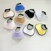 Sombrero de Paja de Color Sólido Verde para Niños Verano Sombrero de Sol Ala Ancha Sombra de Playa Protección UV Bebé Gorra Abierta
