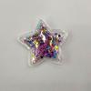 En stock Transparente Lentejuela Mesa Arena Movediza Burbuja Lazo Joyería Accesorios Ropa PVC Pasador Lindo Ropa Infantil