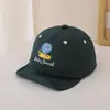 Chapéus Infantis Estilo Primavera e Outono Bonés de Beisebol com Aba Macia para Meninos Estilo Coreano Tendência Fofo Desenho de Pintinho Meninos e Meninas Bonés de Beisebol para Bebê