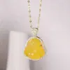 Nuevo Collar de Buda Maitreya Sonriente Estilo Chino para Mujer, Estilo Vintage, Alta Calidad, Lujo Ligero, Diseño de Nicho, Cadena Ligera de Lujo para Clavícula