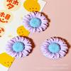 Margarida Flor grande resina acessórios diy hairpin cabeça corda acessórios copo de água adesivos furo sapatos sapatos sapatos acessórios fivela de sapato