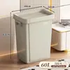 Papelera Cuadrada Comercial para Oficina, Cubo de Basura de Gran Capacidad para Cocina del Hogar, Contenedor de Residuos Sanitarios sin Tapa
