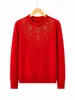 Nueva Colección Primavera y Otoño: Tejidos para Mujer de Mediana Edad y Mayores, Suéter Pulóver de Cuello Redondo, Color Sólido, Top de Punto Fino
