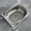 Acero Inoxidable 304 Fregadero de Cocina Lavabo para Encimera Fregadero para Lavar Platos Fregadero para Lavar Verduras Lavamanos Lavabo Individual de Alquiler Lavabo para Lavar Verduras