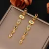 Pendientes Largos de Borla de Diamante de Color Transfronterizos con Empalme Irregular, Lujo Ligero, Más Vendidos en Europa, América y Turquía, Pendientes para Mujer