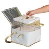 Bolsa Térmica para Pasteles de Gran Capacidad, Tela No Tejida, Papel de Aluminio, Engrosada, Portátil para Mariscos, Comida Caliente, Barbacoa, Para Llevar y Almacenamiento Refrigerado