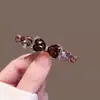 Exquisita Horquilla Coreana para Mujer, Pinza para el Cabello con Forma de Cruz de Aspecto de Alta Gama, Pinza Lateral con Pedrería, Elegante Pinza para el Flequillo, Par de Pinzas
