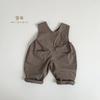 Moda Primavera e Verão Estilo Fashionável Calça Infantil Fina de Alcinha para Meninos e Meninas Novo Estilo Coreano Mori Retro Roupa de Peça Única Roupas para Bebês e Crianças